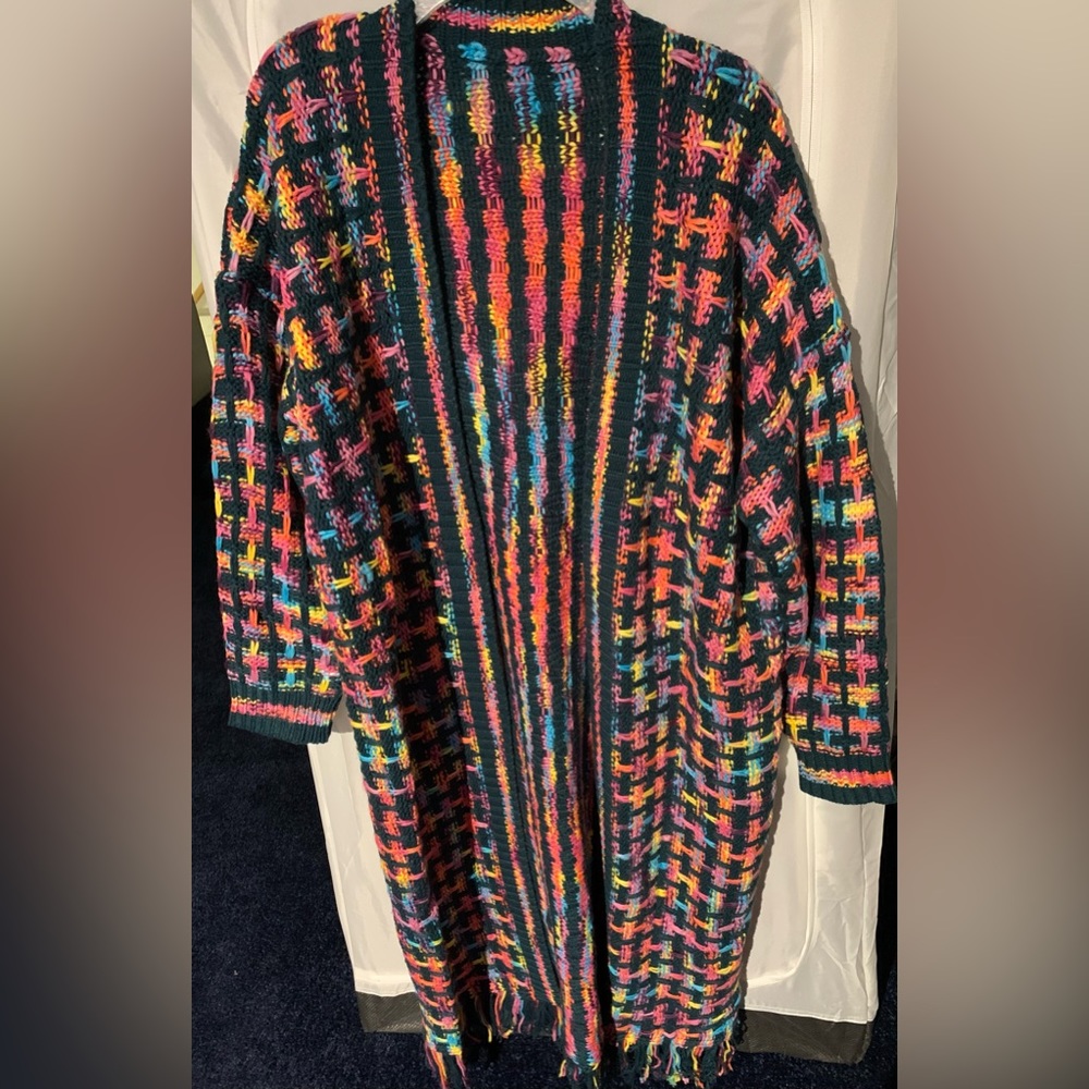 Multicolor Women's Sweater Cardigan - Picture 4 of 4